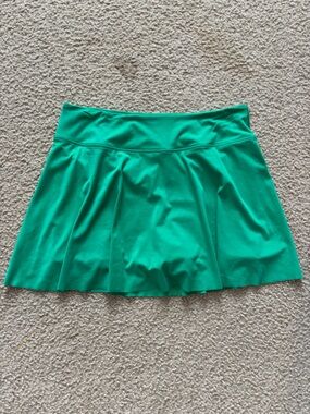 Green Tennis Skirt WITH Blue Flare Leggings (SKIRT L LEGGINGS XL)